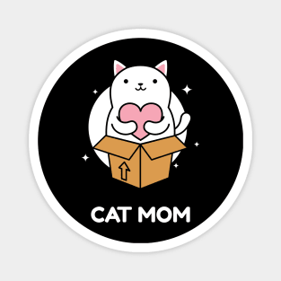 Cat mom Magnet